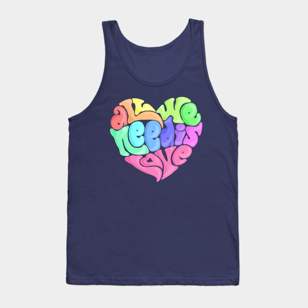 All We Need Is Love Tank Top by Slightly Unhinged